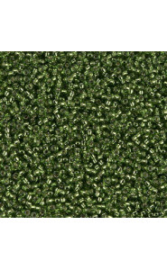 Miyuki rocailles Perlen 15/0 - Silverlined Olive 15-26